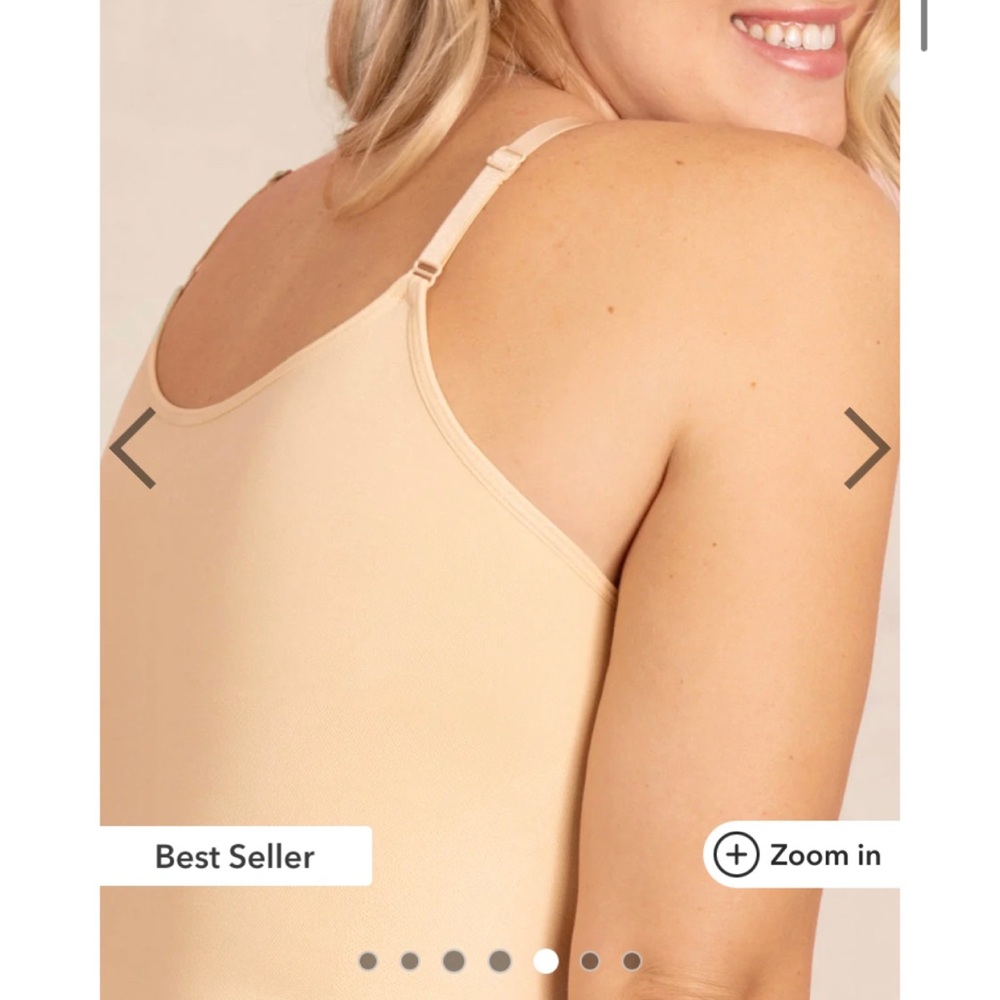 NEW 2-Pack Empetua Shapermint XXXXL All Day Every Day Scoop Neck Cami - Tan/Nude - Picture 3 of 16